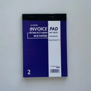 INVOICE PAD 50 sets in 2 copies NCR PAPERS Size/16.5*11.5