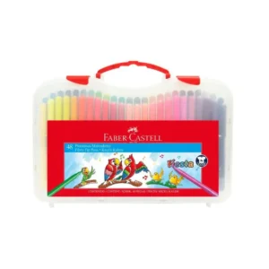 Faber Castell Fiesta Fibre Tip Pens Feutre 48 Colors Plastic Case / 555347