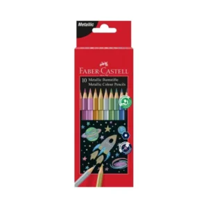 Faber-Castell 201583 Metallic Colour Pencil (Pack of 10)