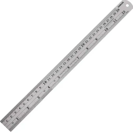 Isomars Steel Ruler 30cm 12inch