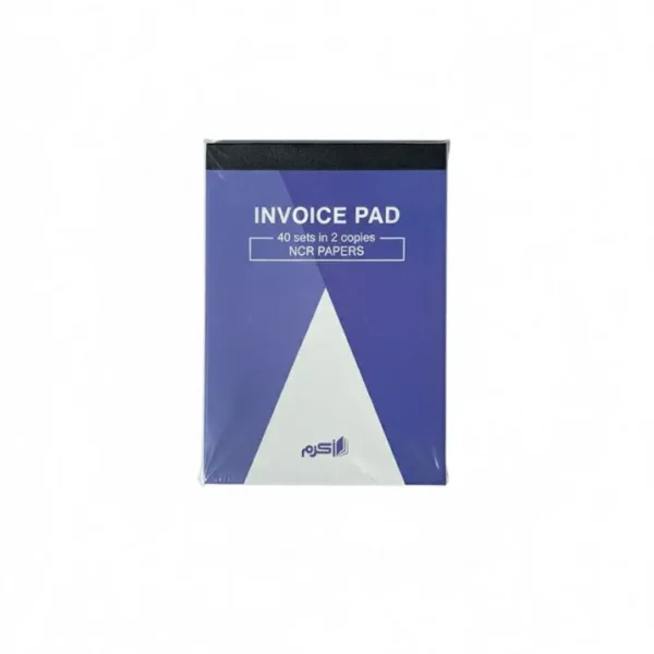 Invoice Pad 40 sets in 2 copies NCR PAPERS 16.5*23 – Akram Library