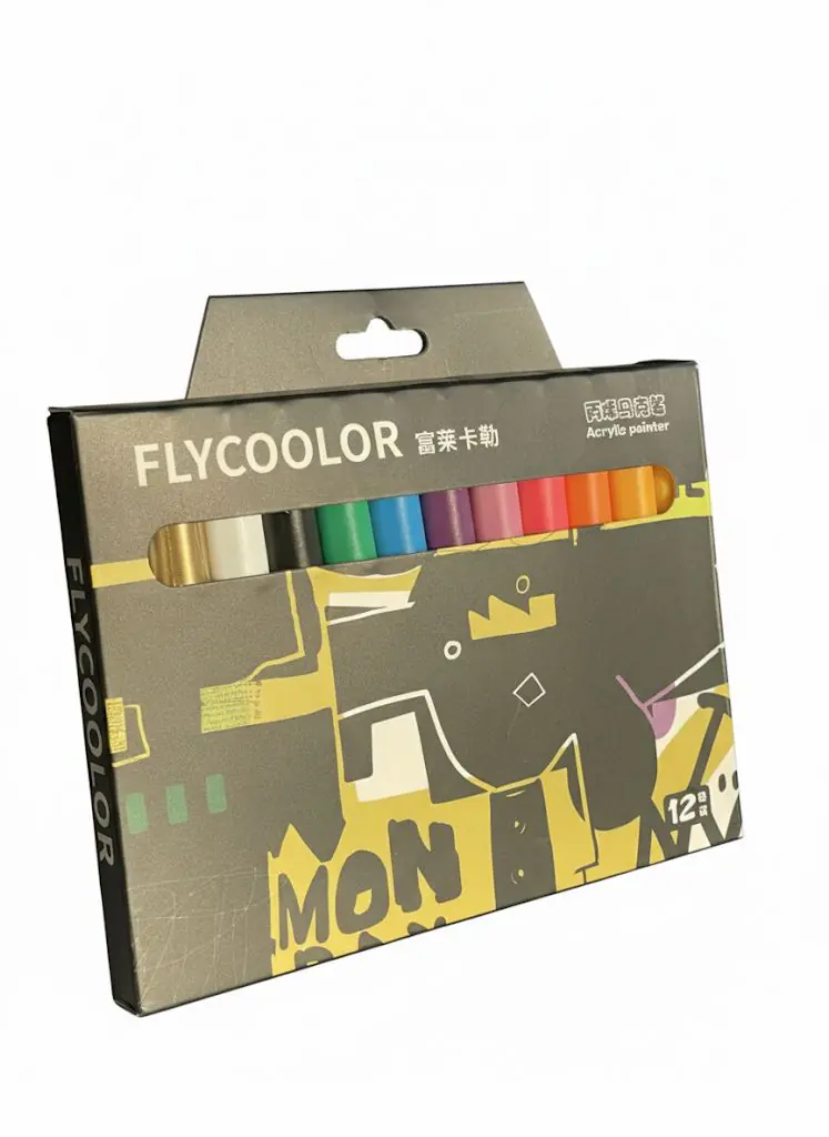 Acrylic Painter Flycoolor set of 12 pcs