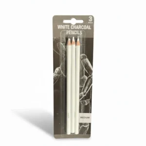 3pcs White Charcoal Pencils