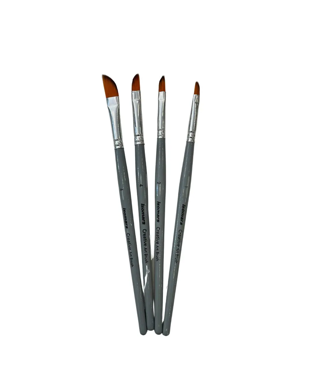ISOMARS DAGGER CREATIVE ART BRUSH SIZE 1 2 4 6 SET OF 4