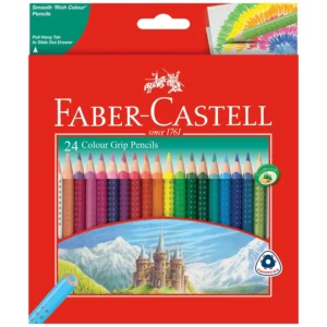 24 COLOUR GRIP LONG PENCILS