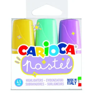 CARIOCA Pastel Highlighters Pack Of 3