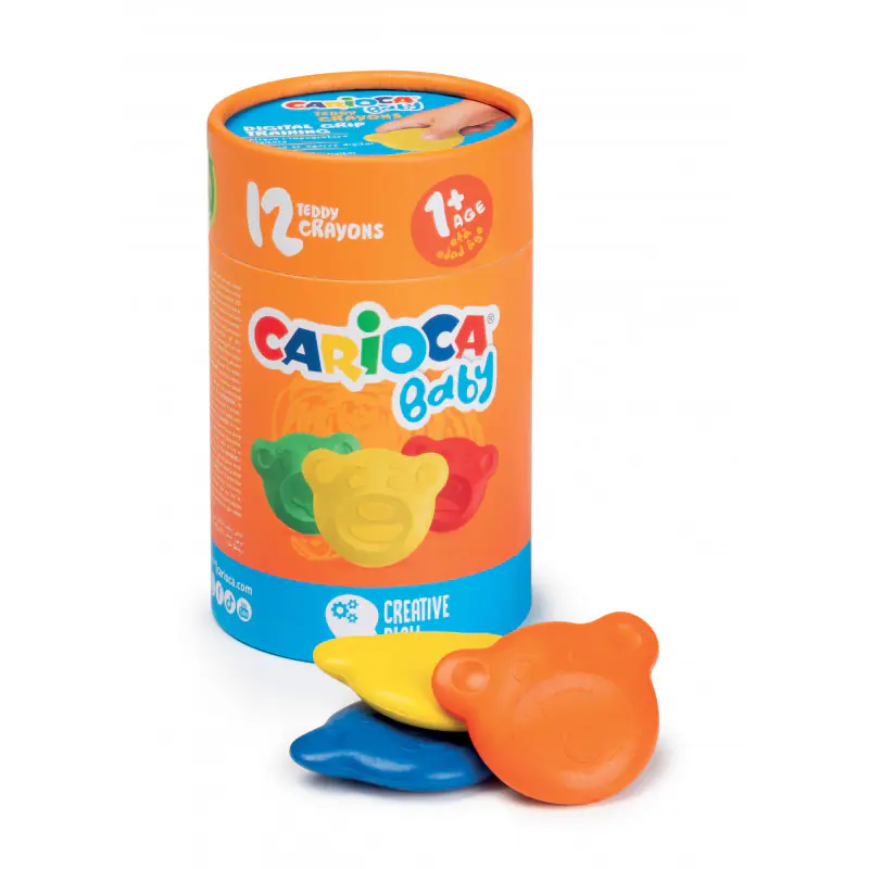 Teddy Crayons BABY - 12 pcs